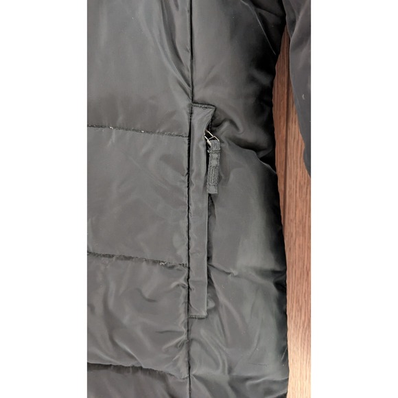 United Colors of Benetton Black Down Puffer Coat Women's Small - Picture 6 of 7